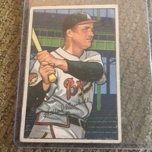 1952 Bowman Willard Marshall baseball card